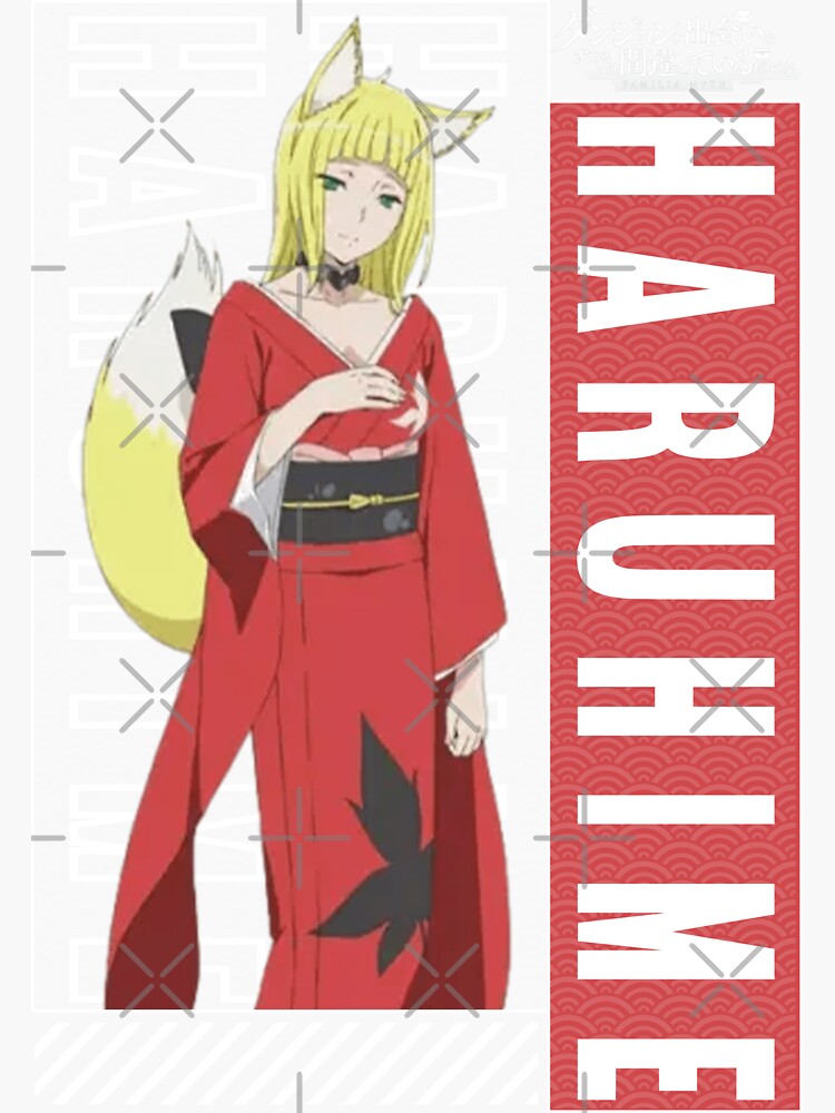  haruhime is it wrong to pick up a girl in a dungeon sticker for