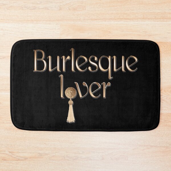 Item preview, Burlesque Lover lettering in gold with pastie designed and sold by Xarah.