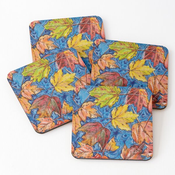 Item preview, Floating autumn leaves designed and sold by Karen Elaine Evans.