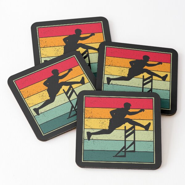 Item preview, Hurdles Hurdling Hurdler Running Runner Vintage Retro designed and sold by CuteDesigns1.