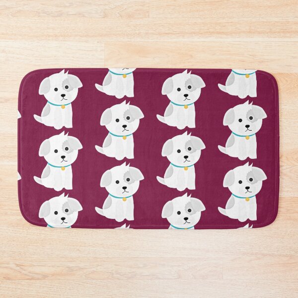 Item preview, Cute fuzzy cartoon dog with blue collar designed and sold by ShopSmartStore.