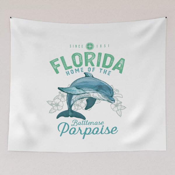Item preview, Florida Home Of The Bottlenose Porpoise Dolphin designed and sold by MarkusShirts.