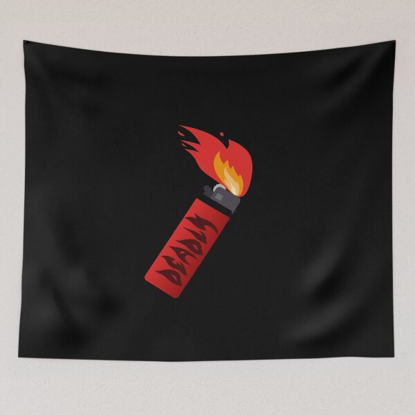 Item preview, DEADLY Red Lighter Big Flame designed and sold by everything4eva.