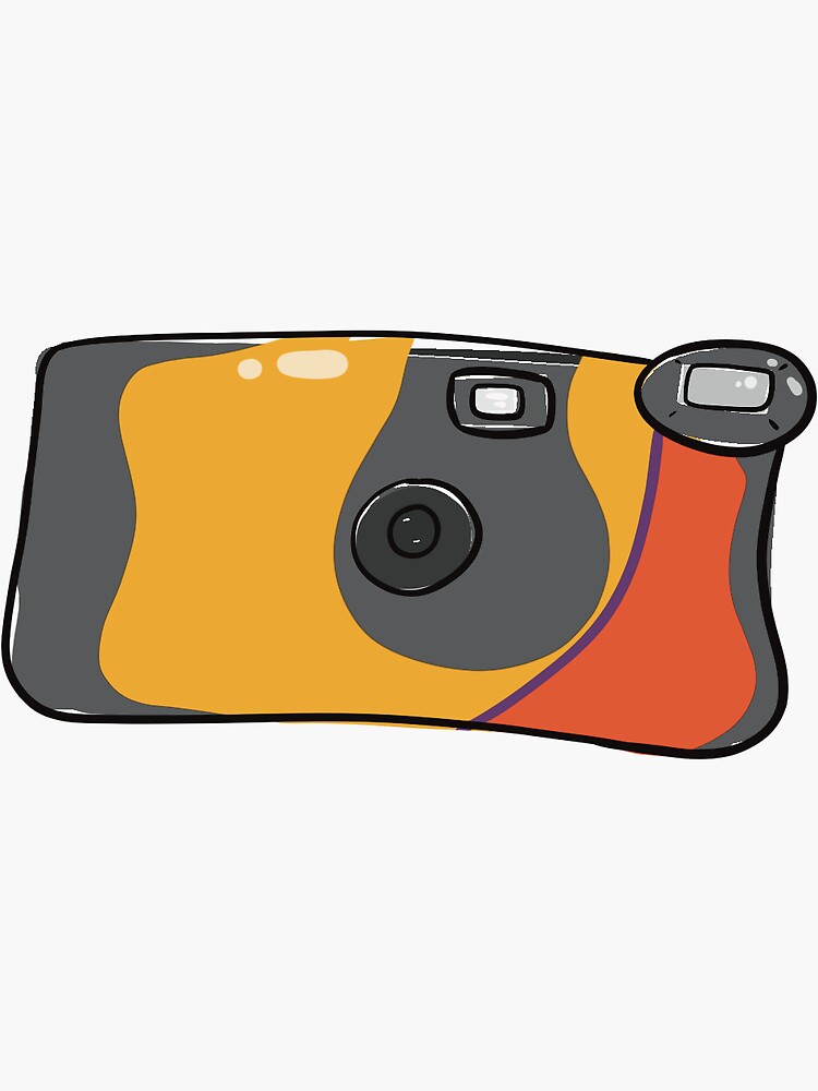 "Kodak Disposable Camera" Sticker for Sale by vaque Redbubble