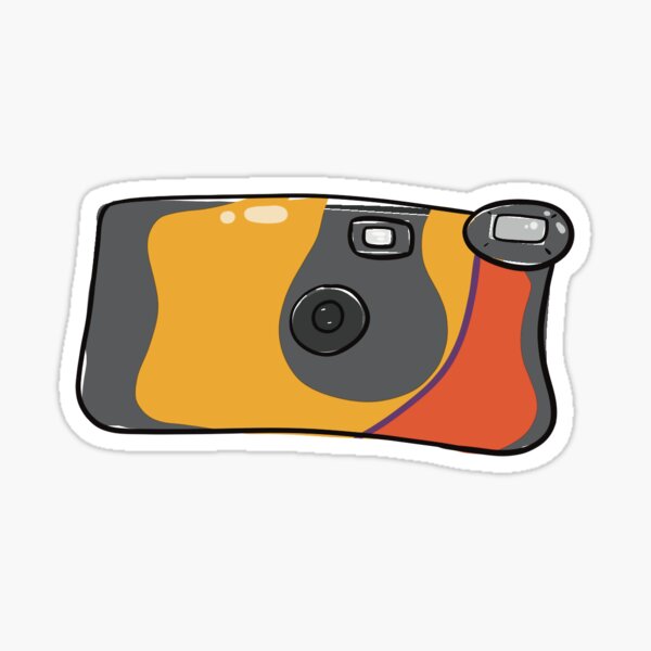 "Kodak Disposable Camera" Sticker for Sale by vaque Redbubble