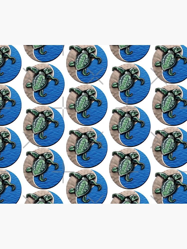 Turtle water and sand yin yang by snohock
