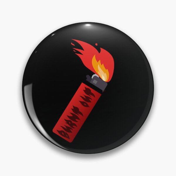 Item preview, BURNT OUT Red Lighter Big Flame designed and sold by everything4eva.