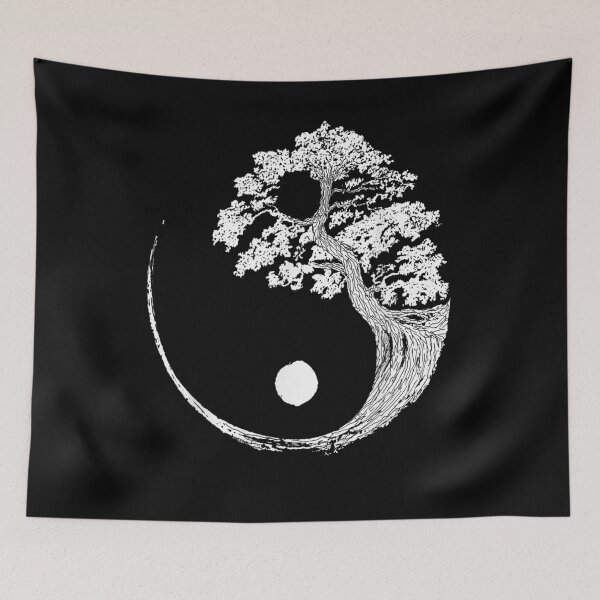 Item preview, Yin Yang Bonsai Tree Japanese Buddhist Zen  designed and sold by LMCHAHABE.