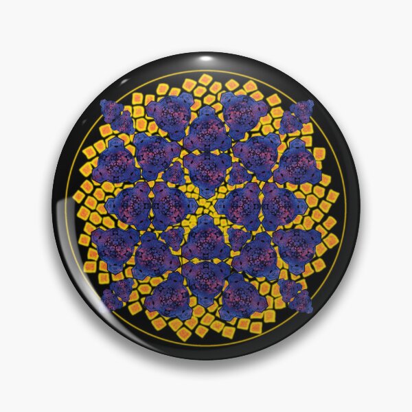 Artikelvorschau, Dunkelroter blauer Himmelswürfel Mandala Cacophony & CircleVisions (R&Y) entworfen und verkauft von createVisions.