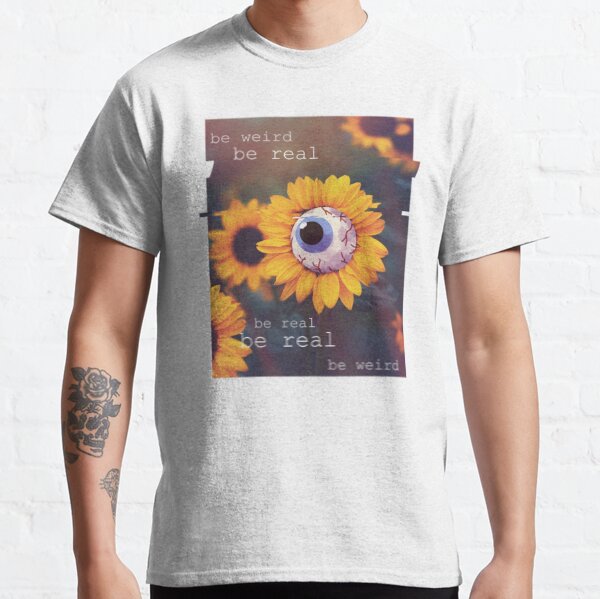  Weirdcore Sunflower Eye Dreamcore Aesthetic Long Sleeve T-Shirt  : Clothing, Shoes & Jewelry