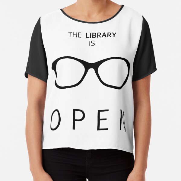 The Library is Open Chiffon Top