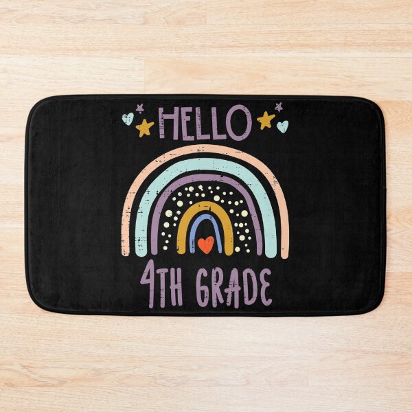 Item preview, Rainbow Hello 4th Grade Fourth First Day Of School Teacher designed and sold by charylhtxra16.