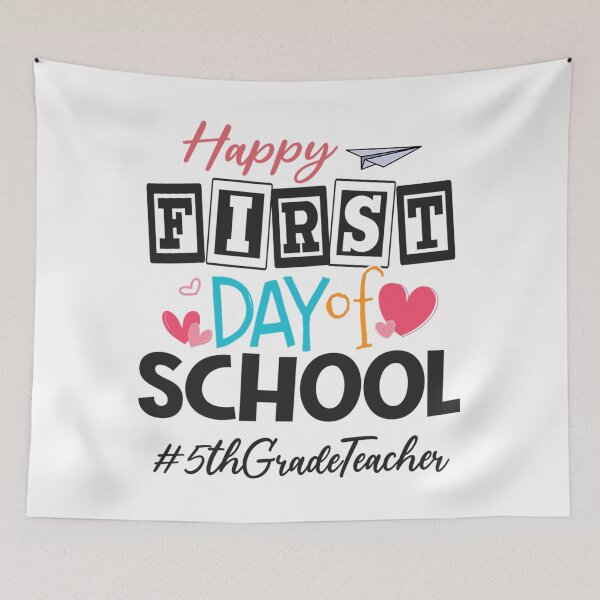 Item preview, 5th Grade Teacher Happy First Day Of School Back To School designed and sold by charylhtxra16.
