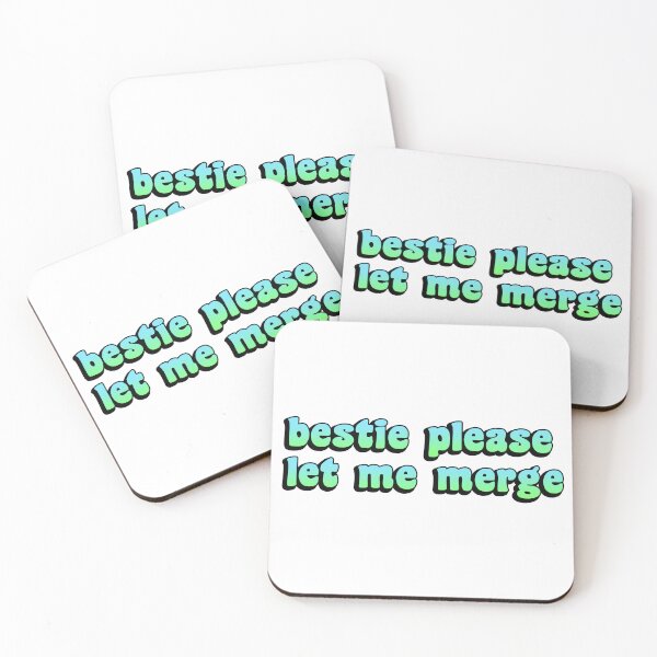 Item preview, Bestie Please Let Me Merge Funny Meme Bumper designed and sold by Tremendo.
