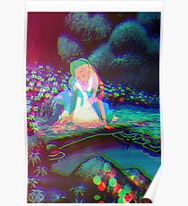 Alice in Wonderland Trippy Poster
