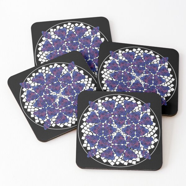 Item preview, Dark Red Blue Sky Cube Mandala Cacophony & CircleVisions (W) designed and sold by createVisions.