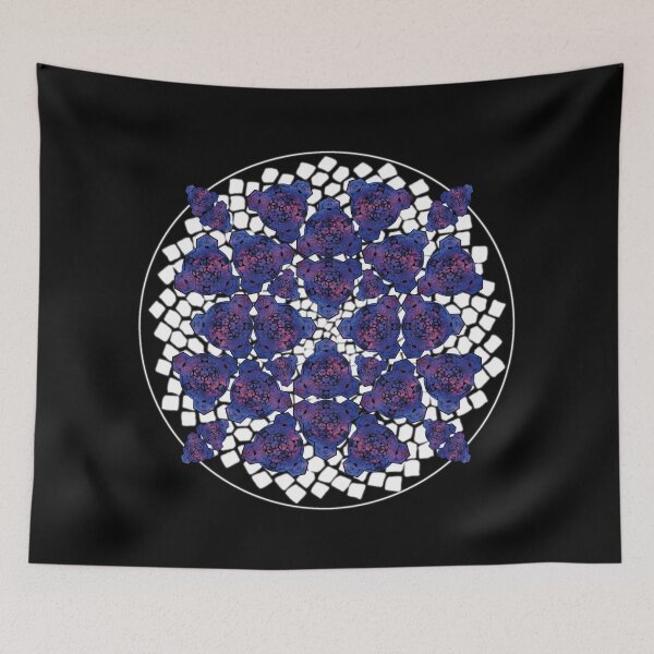 Item preview, Dark Red Blue Sky Cube Mandala Cacophony & CircleVisions (W) designed and sold by createVisions.