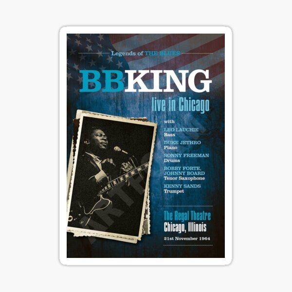 BB King Blues On Top Of Blues Album Cover Sticker