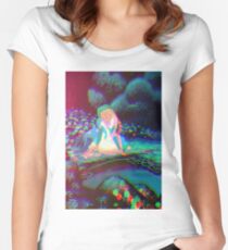 Alice in Wonderland Trippy Women's Fitted Scoop T-Shirt