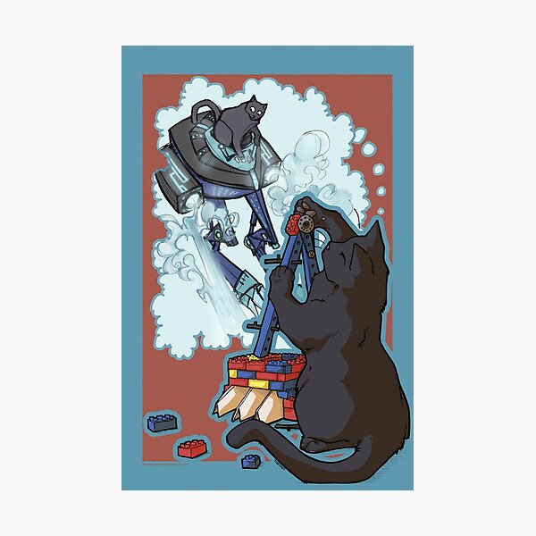 Boo Builds a Catbot Photographic Print