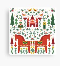 Skandinavisch inspiriertes Märchen Leinwanddruck