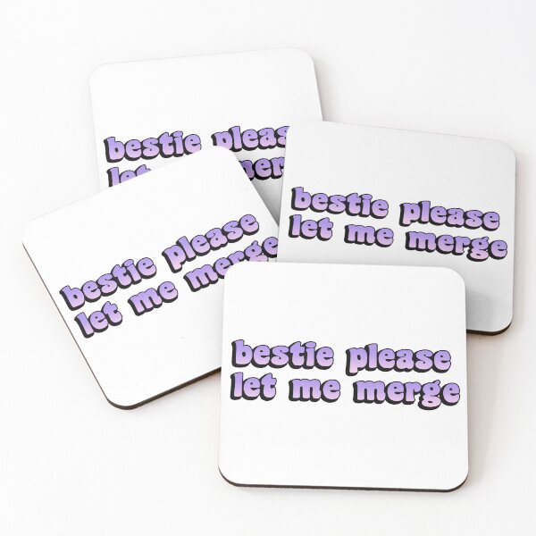 Item preview, Bestie Please Let Me Merge Funny Meme Bumper designed and sold by Tremendo.