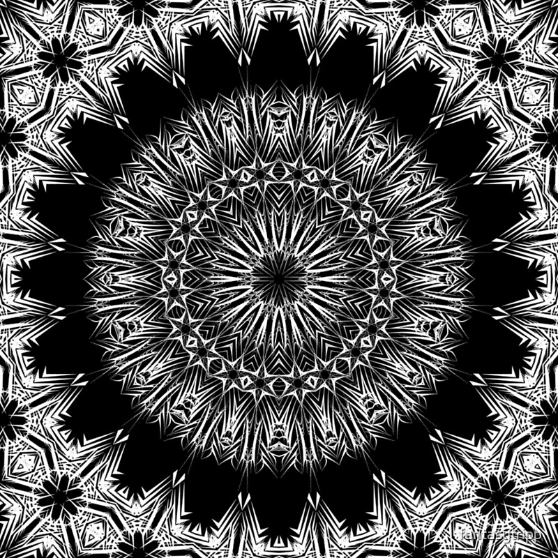 black kaleidoscope image