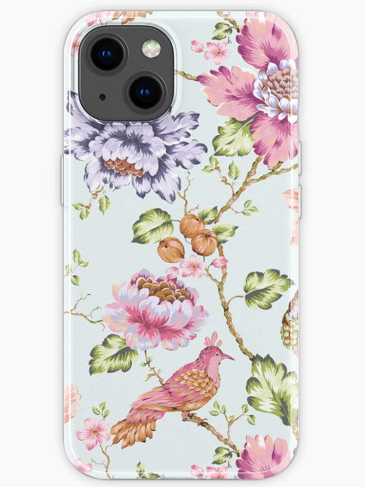Flowering Tree With Birds Iphone Case For Sale By Pinklinen Redbubble