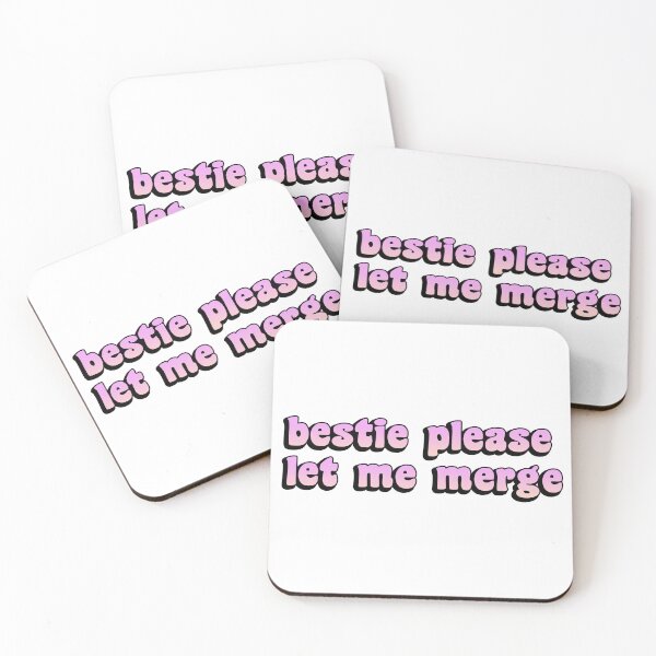 Item preview, Bestie Please Let Me Merge Funny Meme Bumper designed and sold by Tremendo.