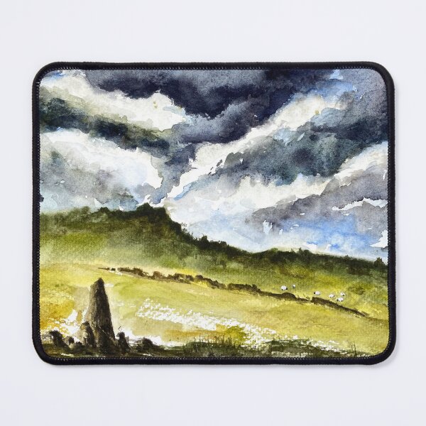 Item preview, Stormy Moors - Yorkshire - Bronte Country Original Watercolour designed and sold by OnHeathAndMoor.