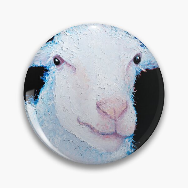 Item preview, White sheep on black designed and sold by MatsonArtDesign.