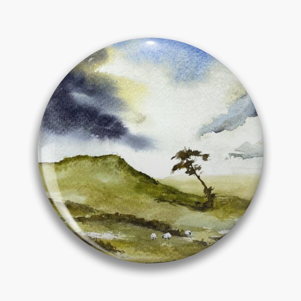 Item preview, Stormy Moors - Yorkshire - Bronte Country Original Watercolour designed and sold by OnHeathAndMoor.