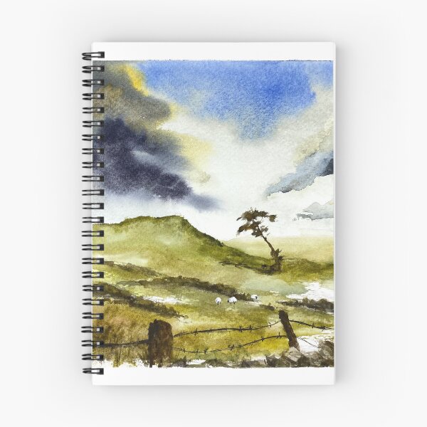 Item preview, Stormy Moors - Yorkshire - Bronte Country Original Watercolour designed and sold by OnHeathAndMoor.