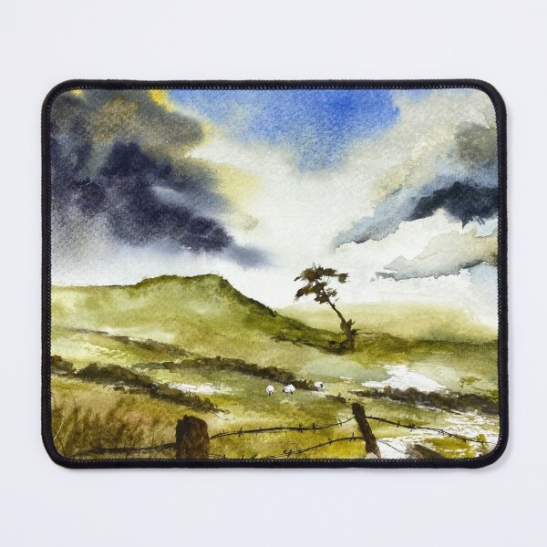 Item preview, Stormy Moors - Yorkshire - Bronte Country Original Watercolour designed and sold by OnHeathAndMoor.