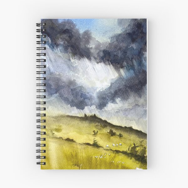Item preview, Stormy Moors - Yorkshire - Bronte Country Original Watercolour designed and sold by OnHeathAndMoor.