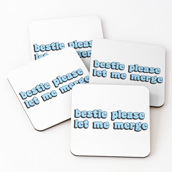Item preview, Bestie Please Let Me Merge Funny Meme Bumper designed and sold by Tremendo.