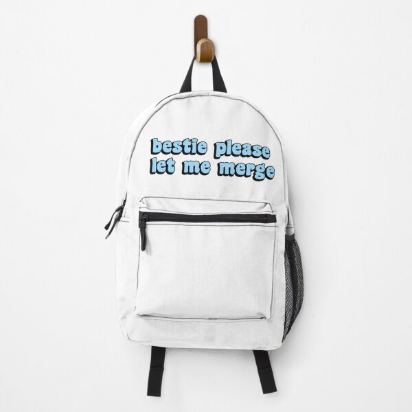 Item preview, Bestie Please Let Me Merge Funny Meme Bumper designed and sold by Tremendo.