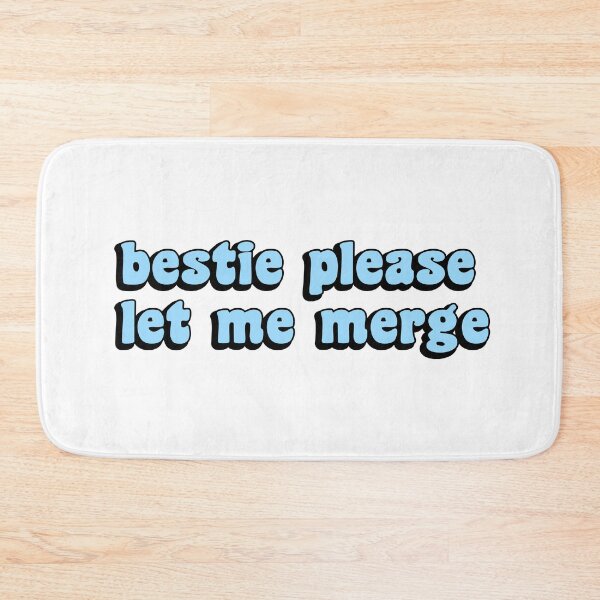Item preview, Bestie Please Let Me Merge Funny Meme Bumper designed and sold by Tremendo.