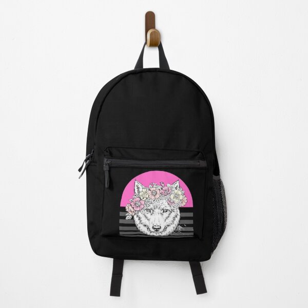 Item preview, Zidika Wolf Flowery Illustration designed and sold by Artistusha.
