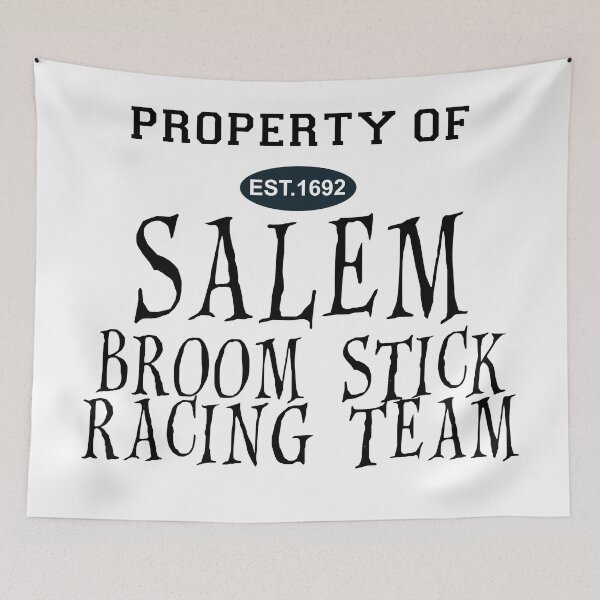 Item preview, HALLOWEEN: PROPERTY OF SALEM BROOM STICK RACING TEAM designed and sold by CalliopeSt.