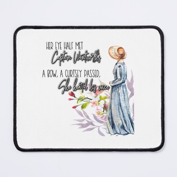Item preview, She Heard His Voice Jane Austen Persuasion Quote Gift designed and sold by PinkMon11.