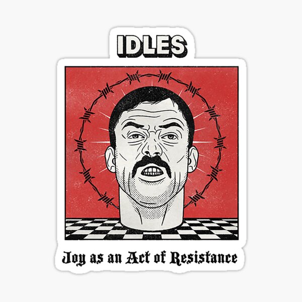 "Idles artwork white logo" Sticker for Sale by mattielcuwtam Redbubble