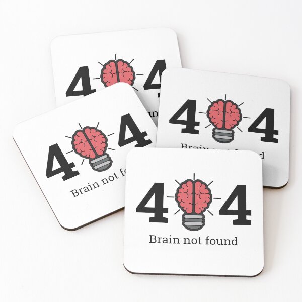 Item preview, 404 ERROR BRAIN NOT FOUND designed and sold by FASHION-LEAD.