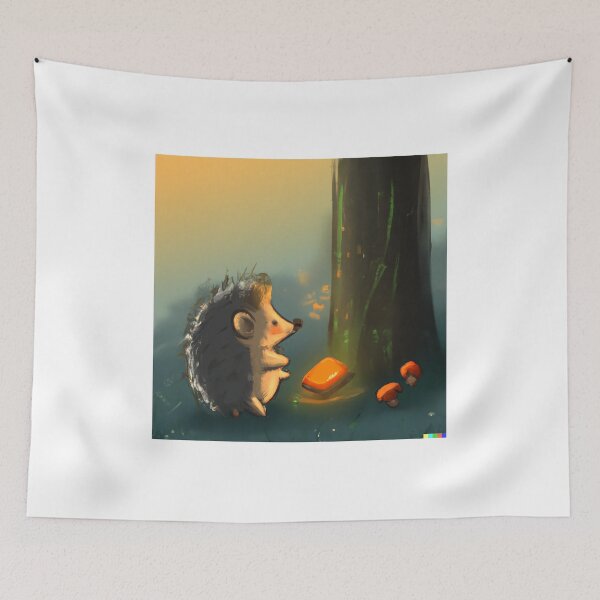 Item preview, Hedgehog Finding a Priceless Gem designed and sold by looloobug01.