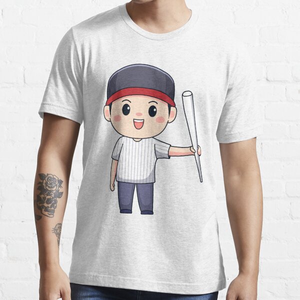 Premium Vector  Cute boy playing baseball kawaii chibi character