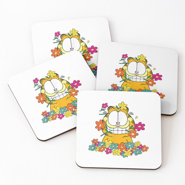 Item preview, Garfield Happy in the Garden Perfect Gift Fan designed and sold by SimoneKebler.