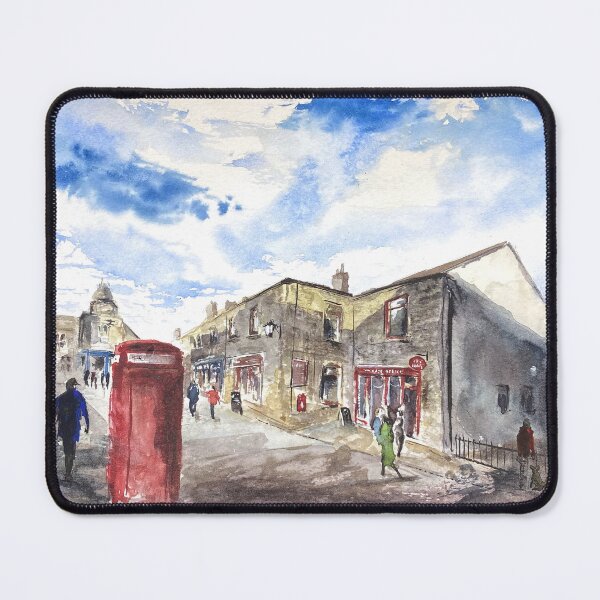 Item preview, Haworth Main Street - Bronte Country - Original Watercolour designed and sold by OnHeathAndMoor.