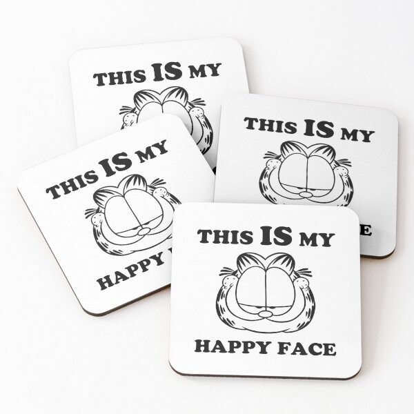 Item preview, Garfield - This is My Happy Face Perfect Gift Fan designed and sold by SimoneKebler.