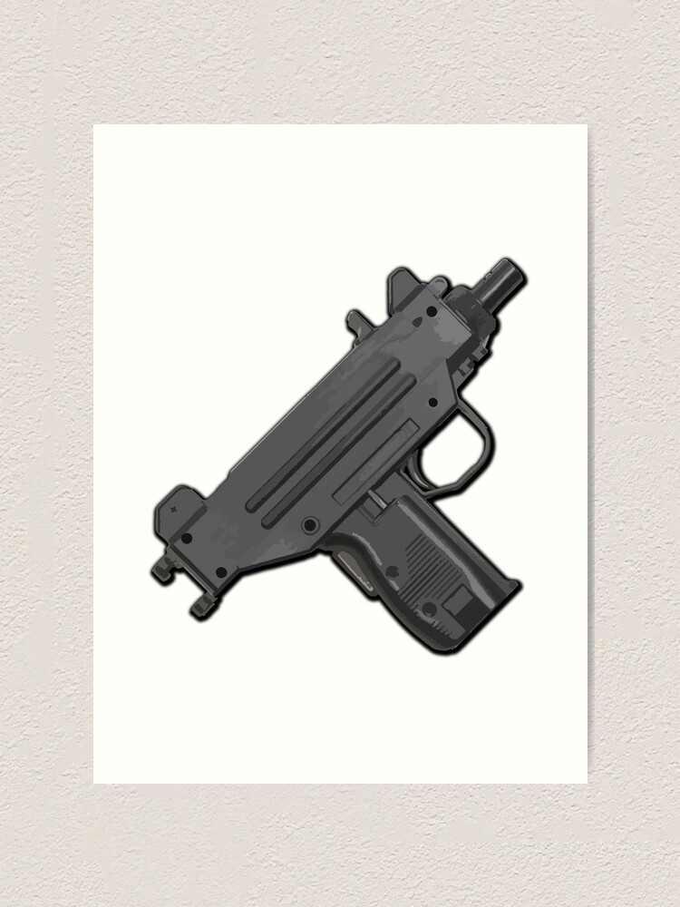 Micro Uzi Art Print By Tortillachief Redbubble