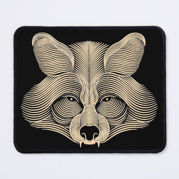 Item preview, outline of a gloomy raccoon designed and sold by si3iy.